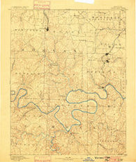 Versailles Missouri Historical topographic map, 1:125000 scale, 30 X 30 Minute, Year 1893