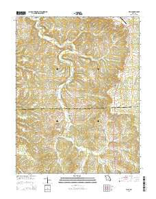 Vichy Missouri Current topographic map, 1:24000 scale, 7.5 X 7.5 Minute, Year 2015