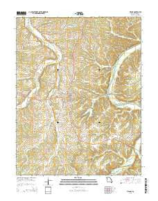Vienna Missouri Current topographic map, 1:24000 scale, 7.5 X 7.5 Minute, Year 2015