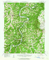 Vienna Missouri Historical topographic map, 1:62500 scale, 15 X 15 Minute, Year 1937