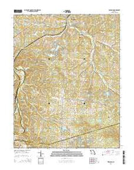 Vineland Missouri Current topographic map, 1:24000 scale, 7.5 X 7.5 Minute, Year 2015
