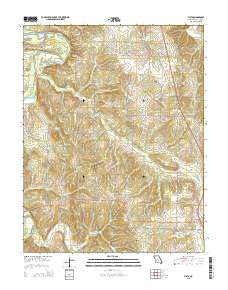 Vista Missouri Current topographic map, 1:24000 scale, 7.5 X 7.5 Minute, Year 2015