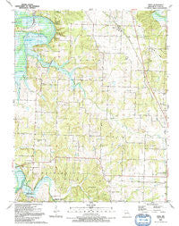 Vista Missouri Historical topographic map, 1:24000 scale, 7.5 X 7.5 Minute, Year 1991