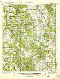 Vista Missouri Historical topographic map, 1:24000 scale, 7.5 X 7.5 Minute, Year 1940