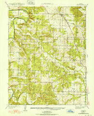 Vista Missouri Historical topographic map, 1:24000 scale, 7.5 X 7.5 Minute, Year 1938