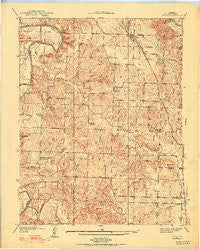Vista Missouri Historical topographic map, 1:24000 scale, 7.5 X 7.5 Minute, Year 1938