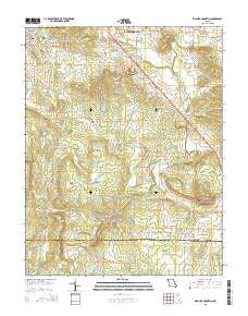 Wachita Mountain Missouri Current topographic map, 1:24000 scale, 7.5 X 7.5 Minute, Year 2015