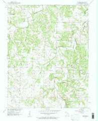 Wagoner Missouri Historical topographic map, 1:24000 scale, 7.5 X 7.5 Minute, Year 1956