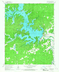 Wappapello Missouri Historical topographic map, 1:24000 scale, 7.5 X 7.5 Minute, Year 1966