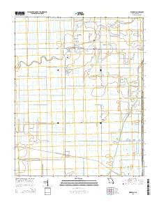 Wardell Missouri Current topographic map, 1:24000 scale, 7.5 X 7.5 Minute, Year 2015