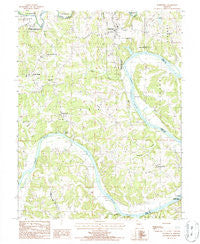 Wardsville Missouri Historical topographic map, 1:24000 scale, 7.5 X 7.5 Minute, Year 1987