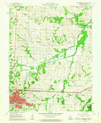 Warrensburg East Missouri Historical topographic map, 1:24000 scale, 7.5 X 7.5 Minute, Year 1962