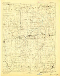 Warrensburg Missouri Historical topographic map, 1:125000 scale, 30 X 30 Minute, Year 1887