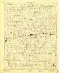Warrensburg Missouri Historical topographic map, 1:125000 scale, 30 X 30 Minute, Year 1894