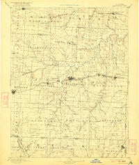 Warrensburg Missouri Historical topographic map, 1:125000 scale, 30 X 30 Minute, Year 1894
