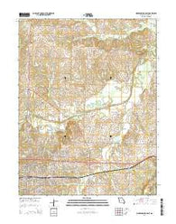 Warrensburg East Missouri Current topographic map, 1:24000 scale, 7.5 X 7.5 Minute, Year 2014