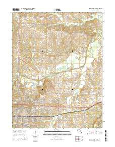 Warrensburg East Missouri Current topographic map, 1:24000 scale, 7.5 X 7.5 Minute, Year 2014