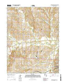Warrensburg West Missouri Current topographic map, 1:24000 scale, 7.5 X 7.5 Minute, Year 2014