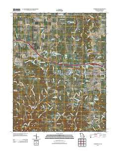 Warrenton Missouri Historical topographic map, 1:24000 scale, 7.5 X 7.5 Minute, Year 2012