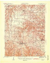 Warrenton Missouri Historical topographic map, 1:62500 scale, 15 X 15 Minute, Year 1945