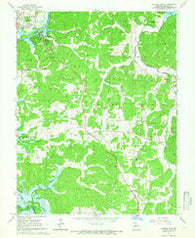 Warsaw East Missouri Historical topographic map, 1:24000 scale, 7.5 X 7.5 Minute, Year 1964