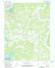Warsaw East Missouri Historical topographic map, 1:24000 scale, 7.5 X 7.5 Minute, Year 1964