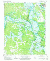 Warsaw West Missouri Historical topographic map, 1:24000 scale, 7.5 X 7.5 Minute, Year 1965