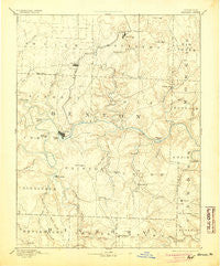 Warsaw Missouri Historical topographic map, 1:125000 scale, 30 X 30 Minute, Year 1894
