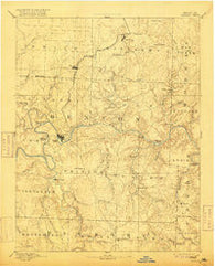 Warsaw Missouri Historical topographic map, 1:125000 scale, 30 X 30 Minute, Year 1894