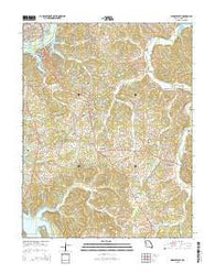 Warsaw East Missouri Current topographic map, 1:24000 scale, 7.5 X 7.5 Minute, Year 2015