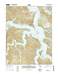 Warsaw West Missouri Current topographic map, 1:24000 scale, 7.5 X 7.5 Minute, Year 2015