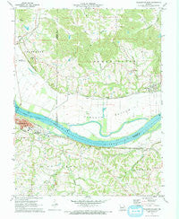 Washington East Missouri Historical topographic map, 1:24000 scale, 7.5 X 7.5 Minute, Year 1972