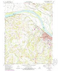 Washington West Missouri Historical topographic map, 1:24000 scale, 7.5 X 7.5 Minute, Year 1973