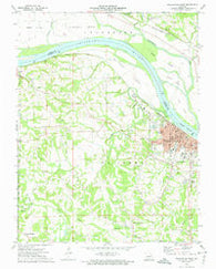 Washington West Missouri Historical topographic map, 1:24000 scale, 7.5 X 7.5 Minute, Year 1973