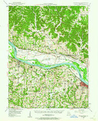 Washington Missouri Historical topographic map, 1:62500 scale, 15 X 15 Minute, Year 1948
