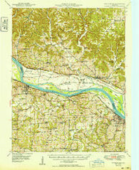 Washington Missouri Historical topographic map, 1:62500 scale, 15 X 15 Minute, Year 1949