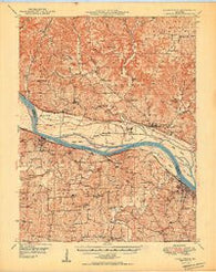 Washington Missouri Historical topographic map, 1:62500 scale, 15 X 15 Minute, Year 1949
