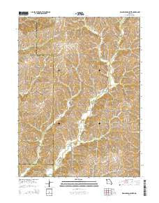 Washington Center Missouri Current topographic map, 1:24000 scale, 7.5 X 7.5 Minute, Year 2014
