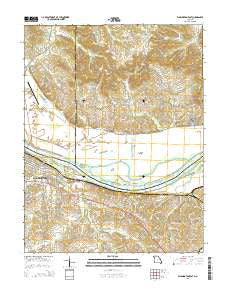 Washington East Missouri Current topographic map, 1:24000 scale, 7.5 X 7.5 Minute, Year 2015