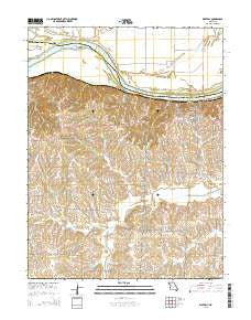 Waverly Missouri Current topographic map, 1:24000 scale, 7.5 X 7.5 Minute, Year 2015