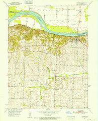 Waverly Missouri Historical topographic map, 1:24000 scale, 7.5 X 7.5 Minute, Year 1951