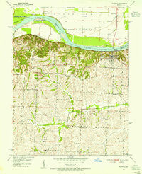 Waverly Missouri Historical topographic map, 1:24000 scale, 7.5 X 7.5 Minute, Year 1951
