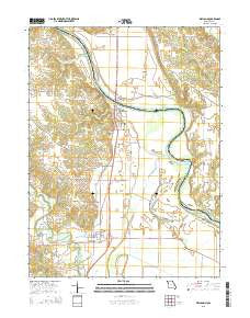 Wayland Missouri Current topographic map, 1:24000 scale, 7.5 X 7.5 Minute, Year 2015