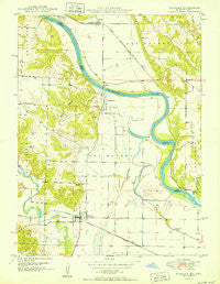 Wayland Missouri Historical topographic map, 1:24000 scale, 7.5 X 7.5 Minute, Year 1950