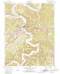 Waynesville Missouri Historical topographic map, 1:24000 scale, 7.5 X 7.5 Minute, Year 1954