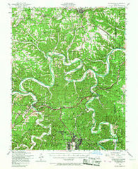 Waynesville Missouri Historical topographic map, 1:62500 scale, 15 X 15 Minute, Year 1954