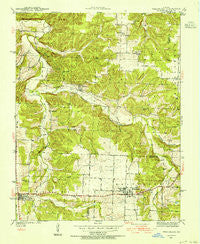 Weaubleau Missouri Historical topographic map, 1:24000 scale, 7.5 X 7.5 Minute, Year 1940