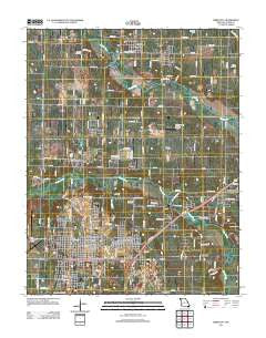 Webb City Missouri Historical topographic map, 1:24000 scale, 7.5 X 7.5 Minute, Year 2011