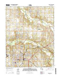 Webb City Missouri Current topographic map, 1:24000 scale, 7.5 X 7.5 Minute, Year 2015