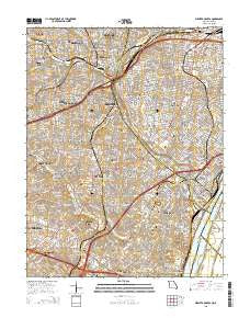 Webster Groves Missouri Current topographic map, 1:24000 scale, 7.5 X 7.5 Minute, Year 2015